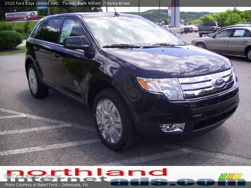 Tuxedo Black Metallic / Sienna Brown 2010 Ford Edge Limited AWD