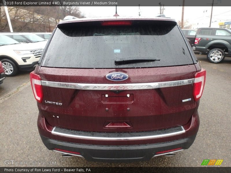 Burgundy Velvet / Medium Stone 2018 Ford Explorer Limited 4WD