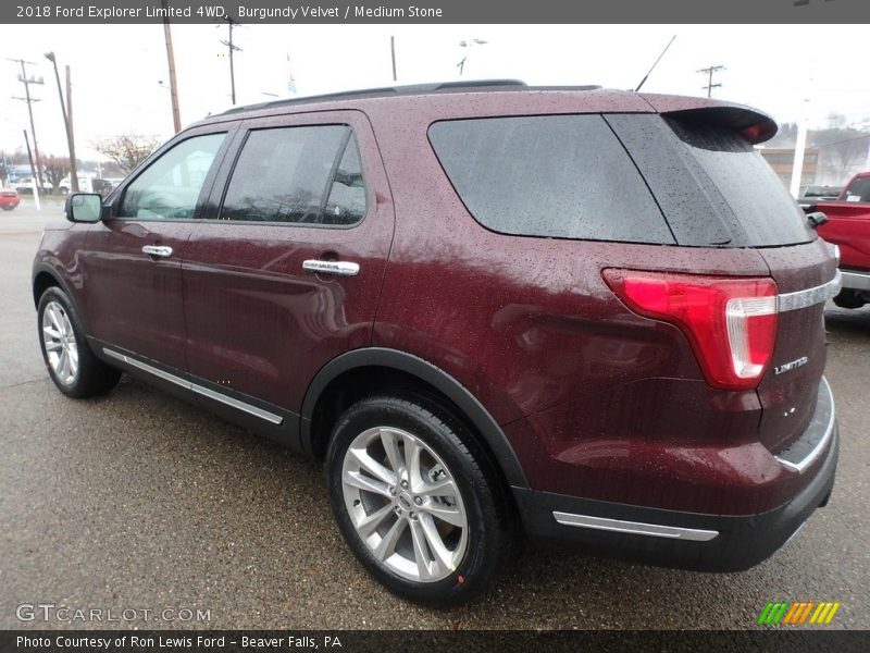 Burgundy Velvet / Medium Stone 2018 Ford Explorer Limited 4WD