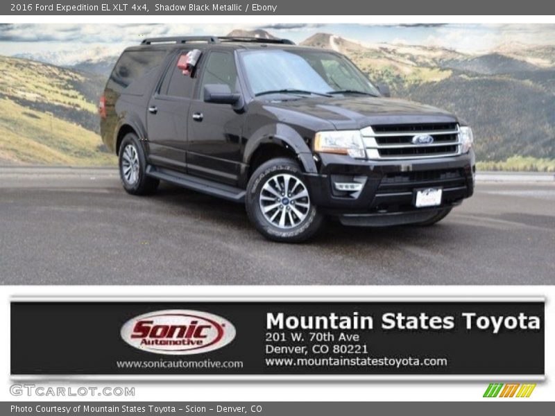 Shadow Black Metallic / Ebony 2016 Ford Expedition EL XLT 4x4