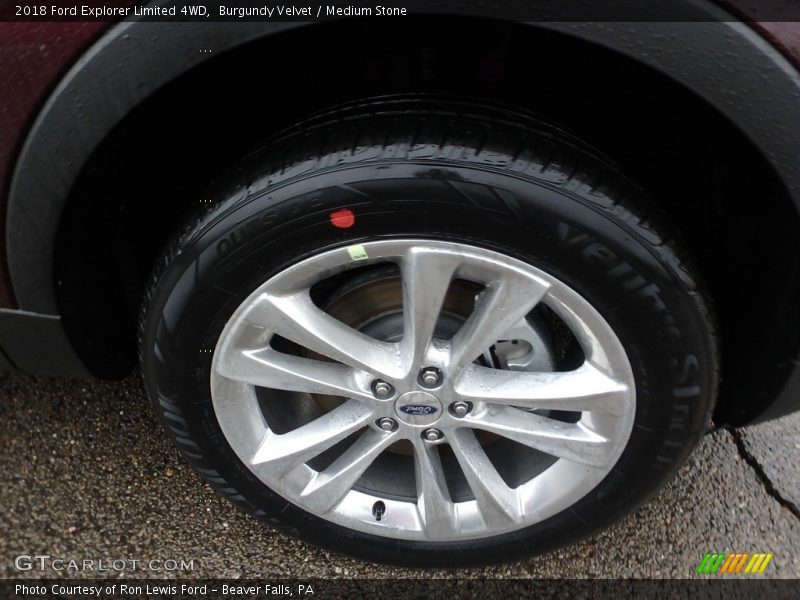 Burgundy Velvet / Medium Stone 2018 Ford Explorer Limited 4WD