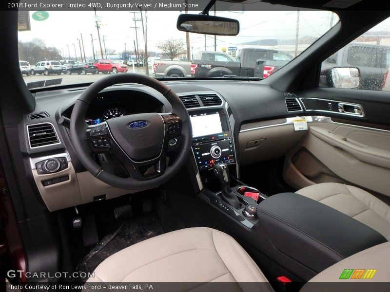 Burgundy Velvet / Medium Stone 2018 Ford Explorer Limited 4WD