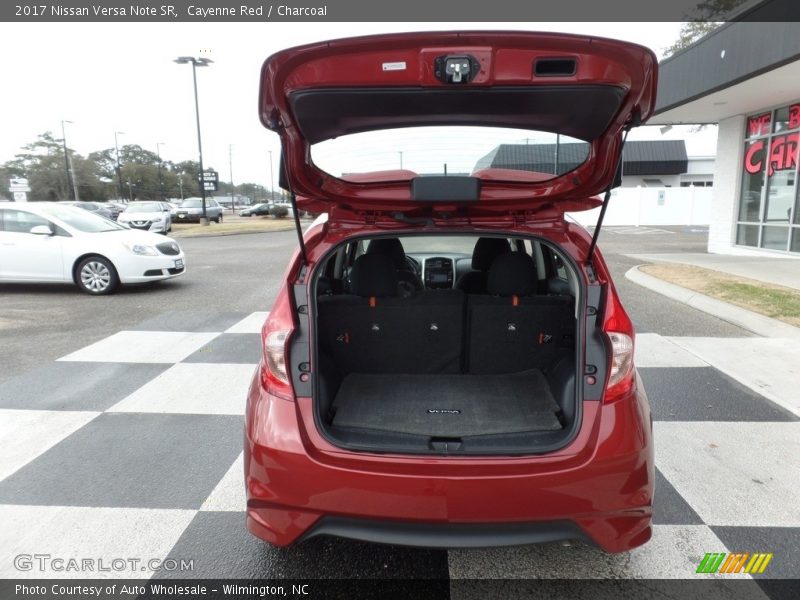 Cayenne Red / Charcoal 2017 Nissan Versa Note SR