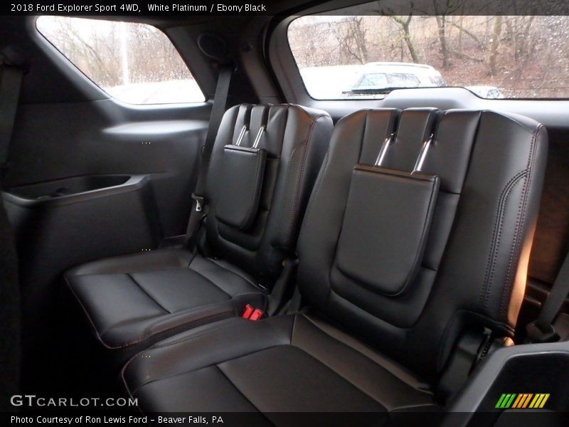 White Platinum / Ebony Black 2018 Ford Explorer Sport 4WD
