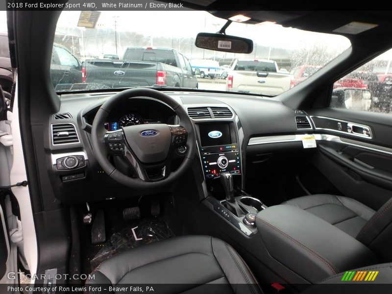  2018 Explorer Sport 4WD Ebony Black Interior