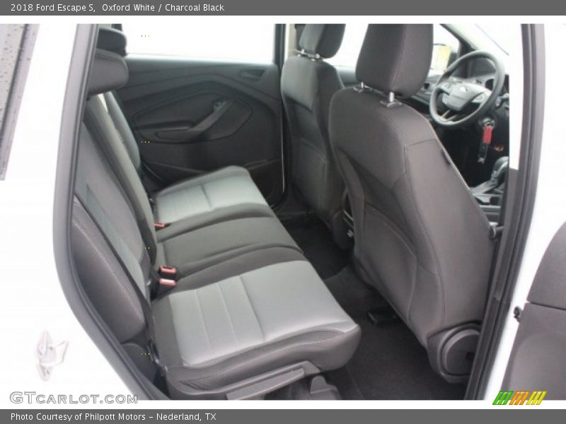 Oxford White / Charcoal Black 2018 Ford Escape S