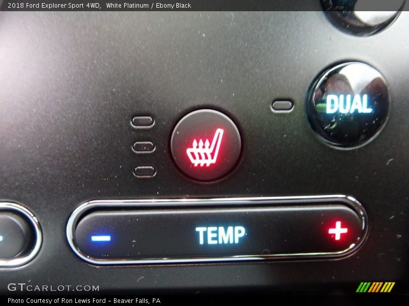 Controls of 2018 Explorer Sport 4WD