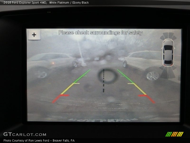 White Platinum / Ebony Black 2018 Ford Explorer Sport 4WD