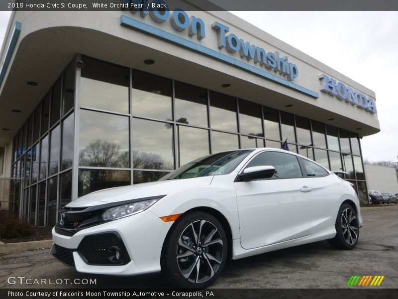 White Orchid Pearl / Black 2018 Honda Civic Si Coupe