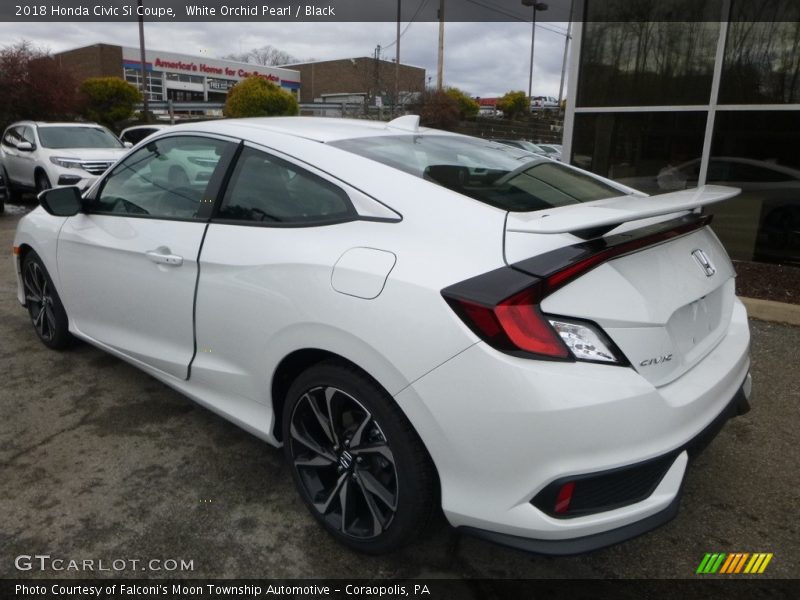 White Orchid Pearl / Black 2018 Honda Civic Si Coupe