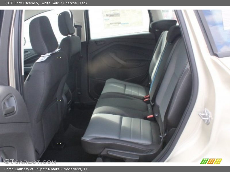 White Gold / Charcoal Black 2018 Ford Escape S