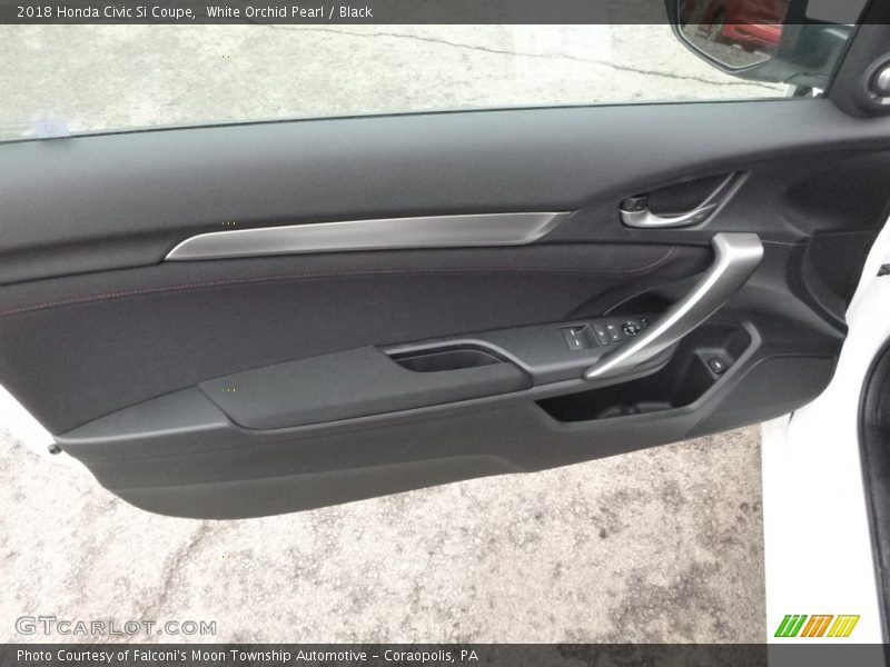 White Orchid Pearl / Black 2018 Honda Civic Si Coupe