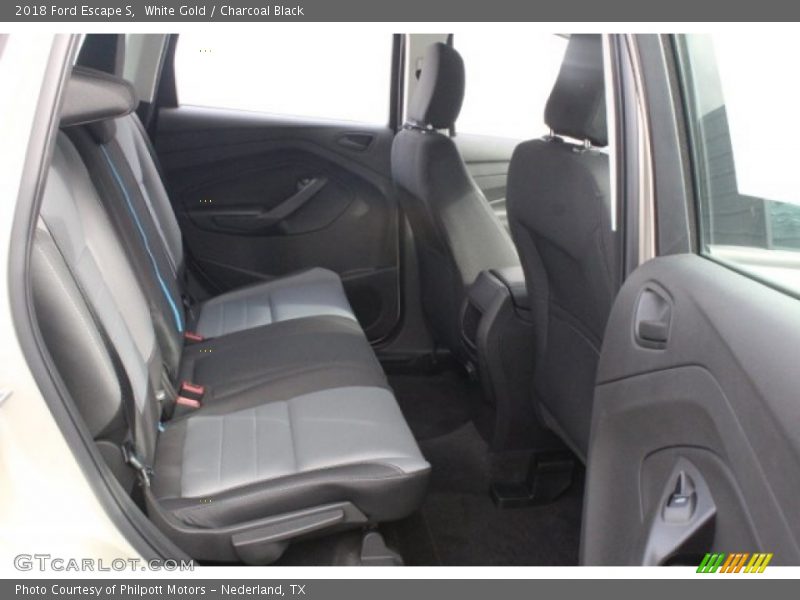 White Gold / Charcoal Black 2018 Ford Escape S