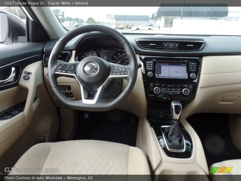 Glacier White / Almond 2017 Nissan Rogue SV