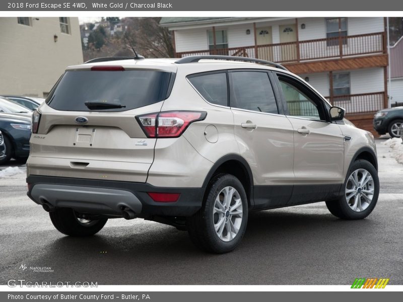 White Gold / Charcoal Black 2018 Ford Escape SE 4WD