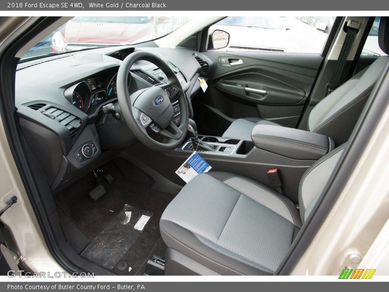 White Gold / Charcoal Black 2018 Ford Escape SE 4WD