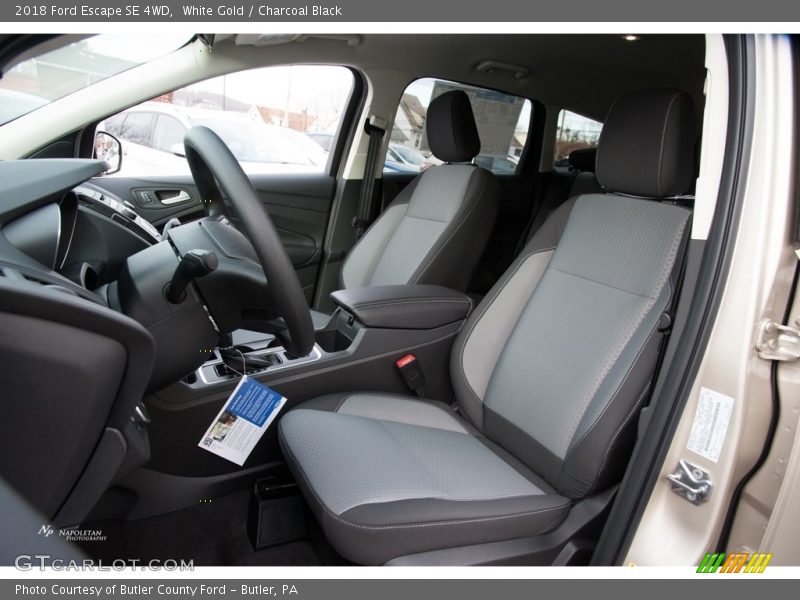White Gold / Charcoal Black 2018 Ford Escape SE 4WD