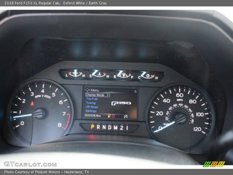 Oxford White / Earth Gray 2018 Ford F150 XL Regular Cab