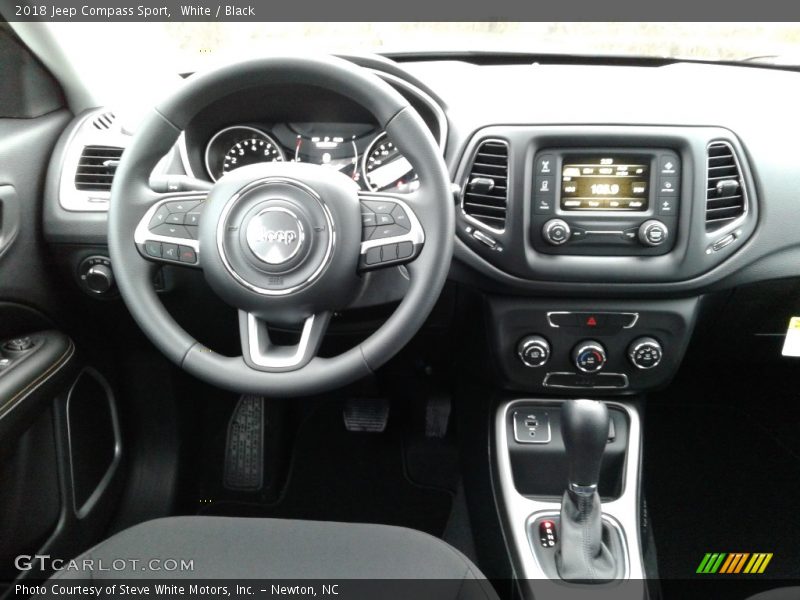 White / Black 2018 Jeep Compass Sport