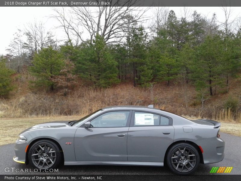 Destroyer Gray / Black 2018 Dodge Charger R/T Scat Pack