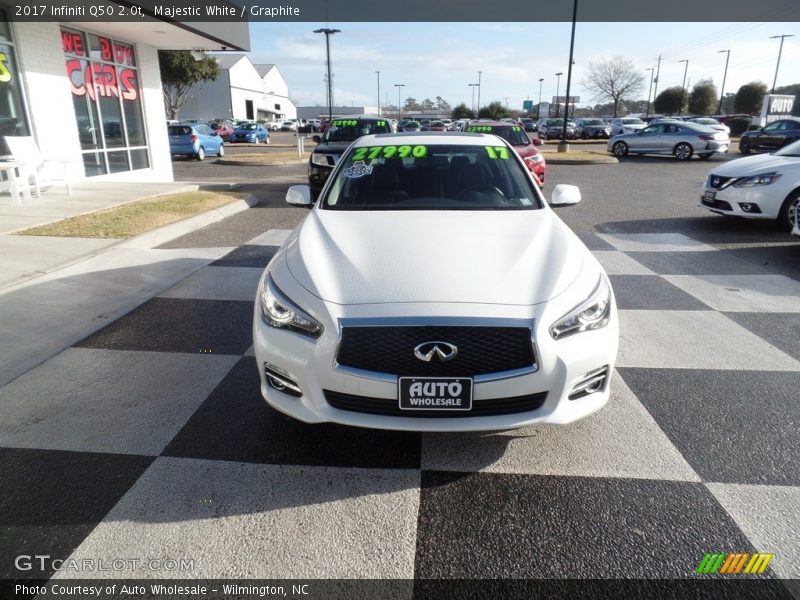 Majestic White / Graphite 2017 Infiniti Q50 2.0t