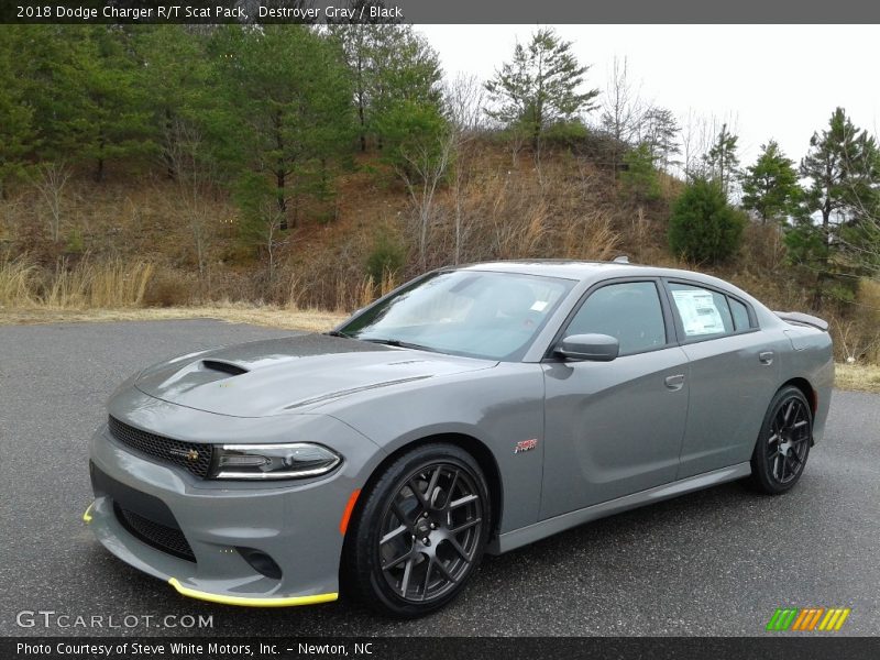 Destroyer Gray / Black 2018 Dodge Charger R/T Scat Pack