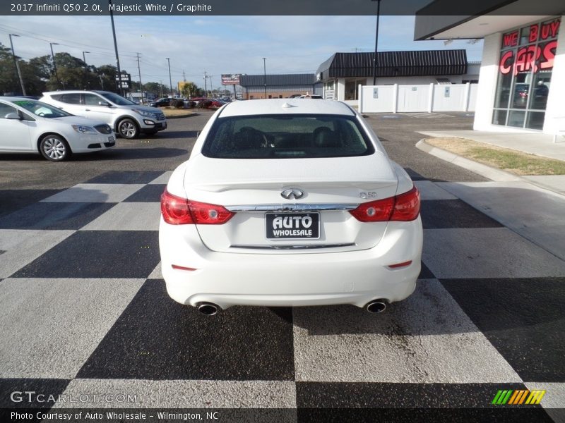 Majestic White / Graphite 2017 Infiniti Q50 2.0t