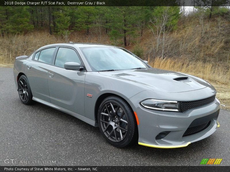 Destroyer Gray / Black 2018 Dodge Charger R/T Scat Pack