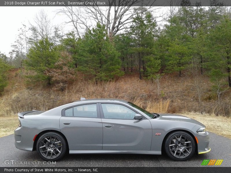 Destroyer Gray / Black 2018 Dodge Charger R/T Scat Pack