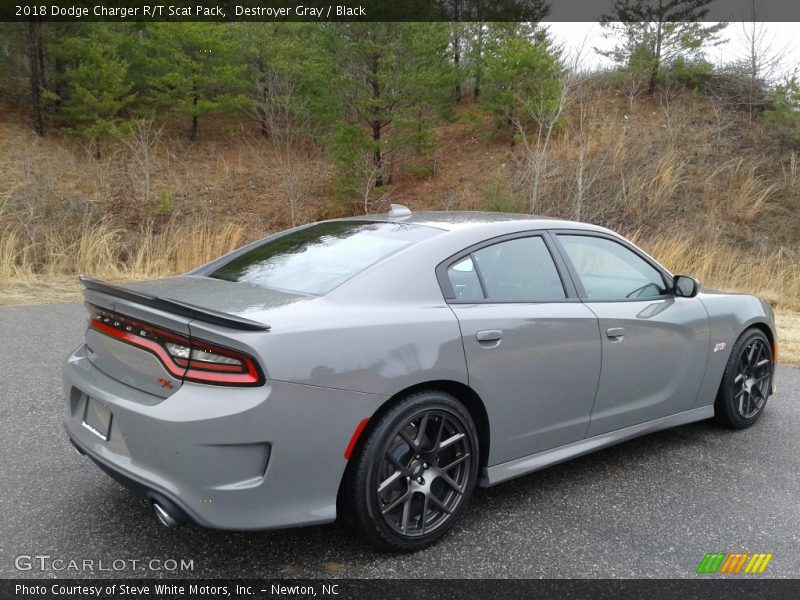 Destroyer Gray / Black 2018 Dodge Charger R/T Scat Pack