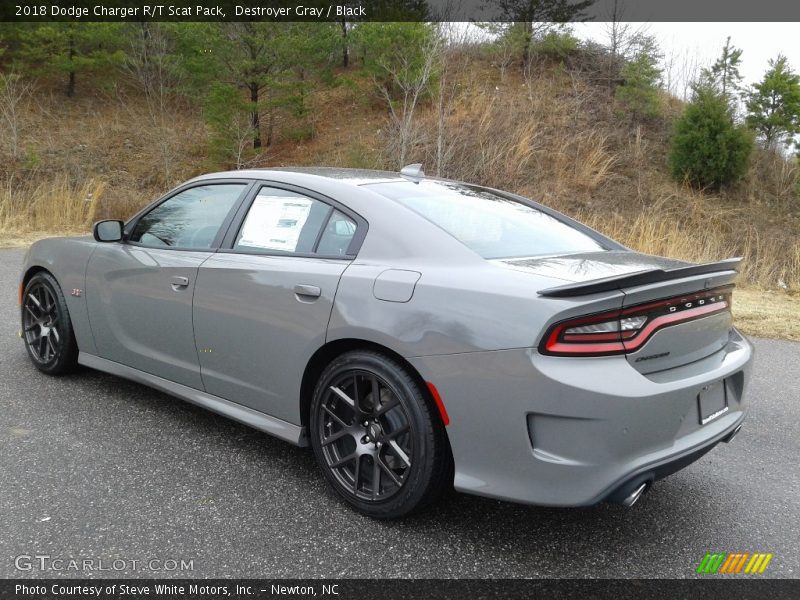 Destroyer Gray / Black 2018 Dodge Charger R/T Scat Pack