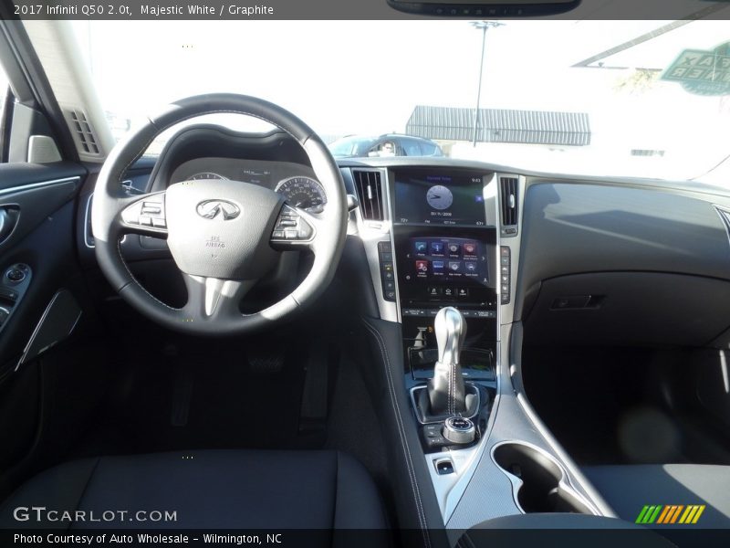 Majestic White / Graphite 2017 Infiniti Q50 2.0t
