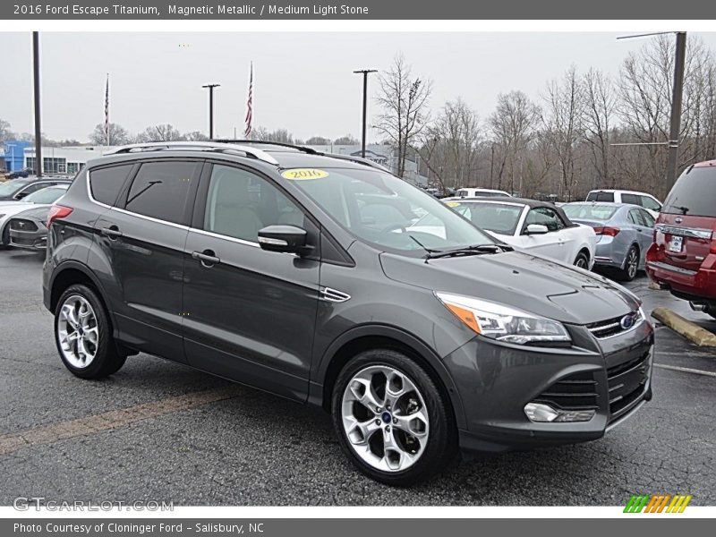 Magnetic Metallic / Medium Light Stone 2016 Ford Escape Titanium