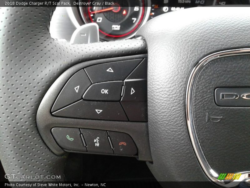 Destroyer Gray / Black 2018 Dodge Charger R/T Scat Pack