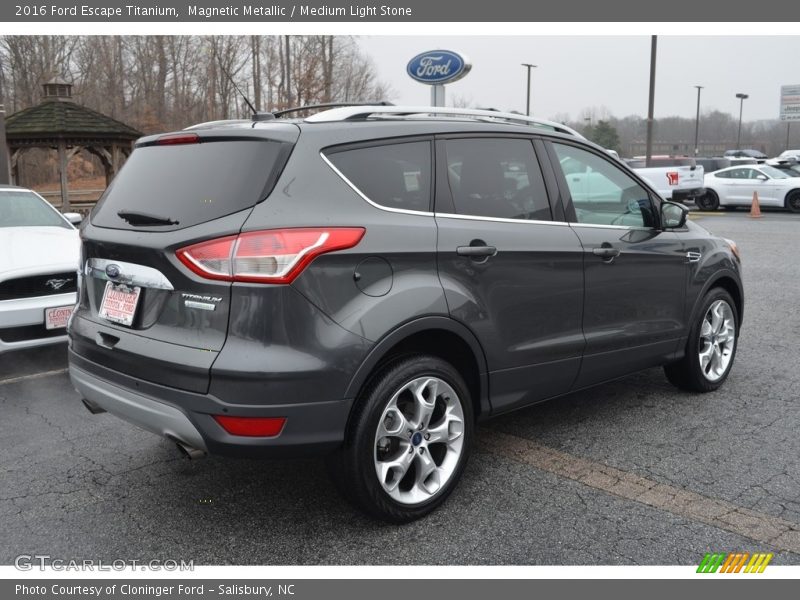 Magnetic Metallic / Medium Light Stone 2016 Ford Escape Titanium