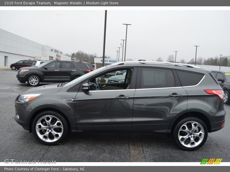 Magnetic Metallic / Medium Light Stone 2016 Ford Escape Titanium