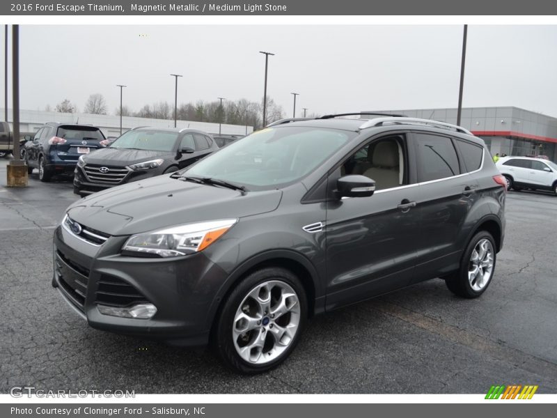 Magnetic Metallic / Medium Light Stone 2016 Ford Escape Titanium