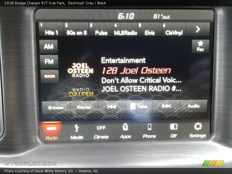 Destroyer Gray / Black 2018 Dodge Charger R/T Scat Pack