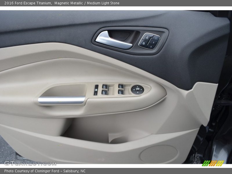 Magnetic Metallic / Medium Light Stone 2016 Ford Escape Titanium