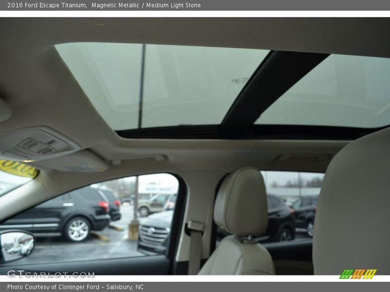 Magnetic Metallic / Medium Light Stone 2016 Ford Escape Titanium