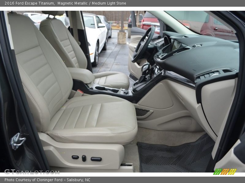 Magnetic Metallic / Medium Light Stone 2016 Ford Escape Titanium