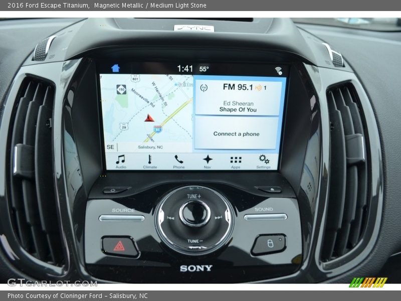 Magnetic Metallic / Medium Light Stone 2016 Ford Escape Titanium