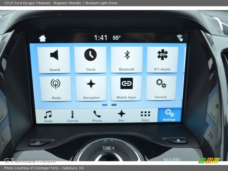 Magnetic Metallic / Medium Light Stone 2016 Ford Escape Titanium