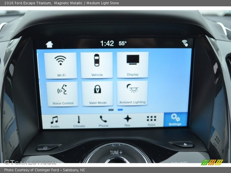 Magnetic Metallic / Medium Light Stone 2016 Ford Escape Titanium