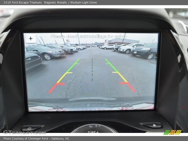 Magnetic Metallic / Medium Light Stone 2016 Ford Escape Titanium