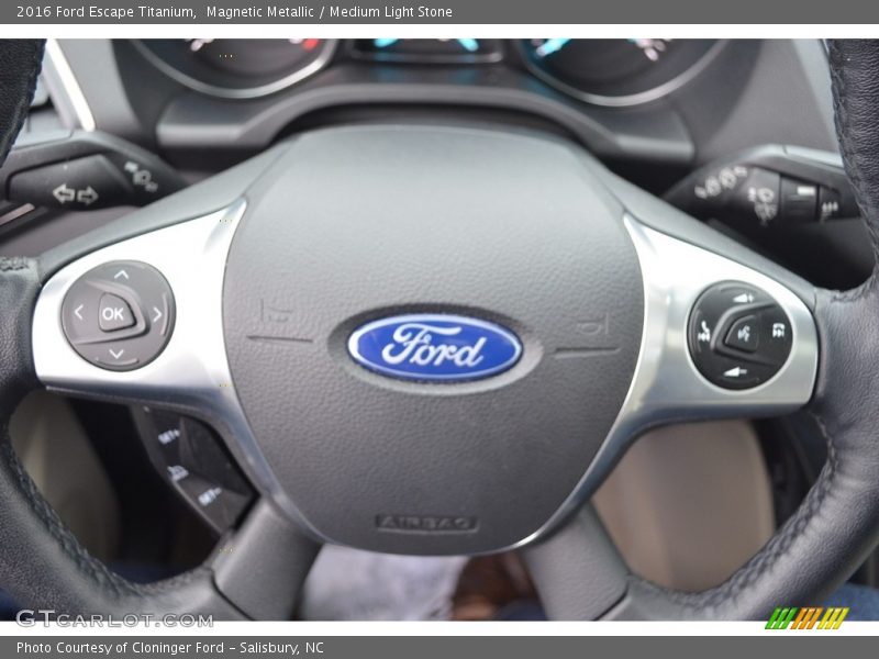 Magnetic Metallic / Medium Light Stone 2016 Ford Escape Titanium