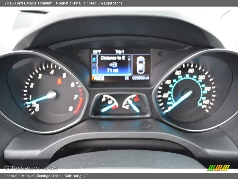 Magnetic Metallic / Medium Light Stone 2016 Ford Escape Titanium