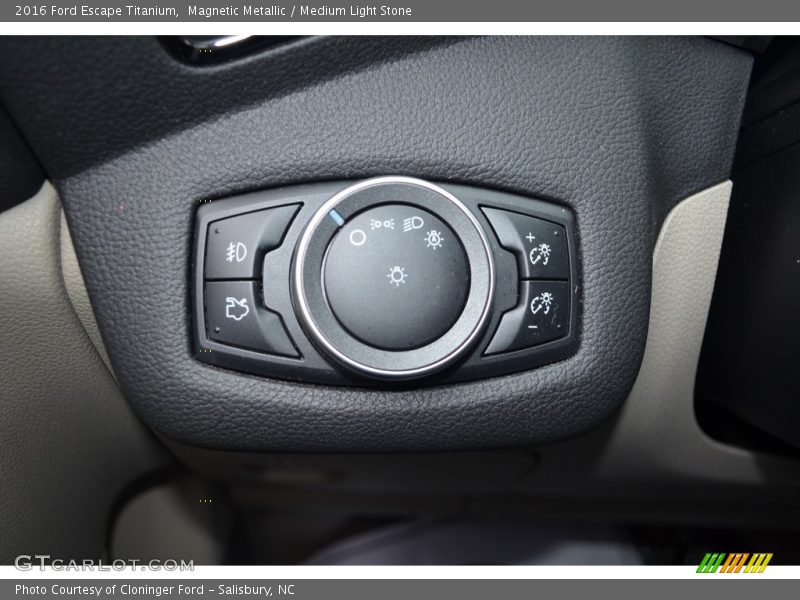Magnetic Metallic / Medium Light Stone 2016 Ford Escape Titanium