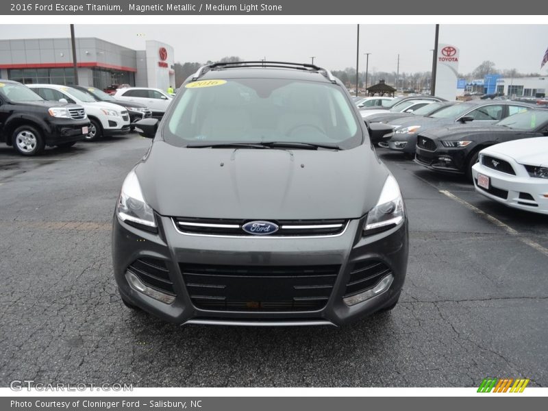 Magnetic Metallic / Medium Light Stone 2016 Ford Escape Titanium