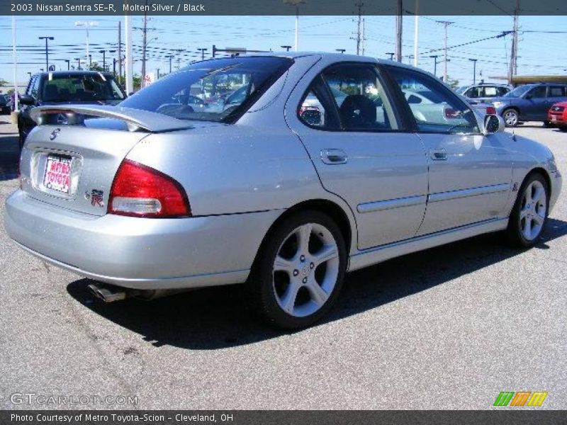 Molten Silver / Black 2003 Nissan Sentra SE-R
